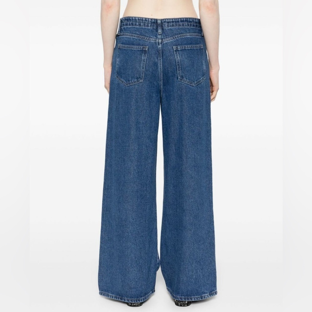 Frame Denim superdrape Drawstring Wide Leg Jean jogger in Ghost Blue Size 29 - Picture 5 of 5